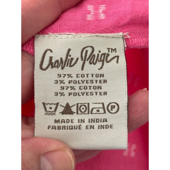 Charlie Paige Pink Cotton Tiered Midi Dress L/G New With Tags - Picture 6 of 11